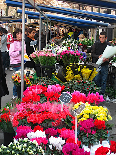 market on Av Wilson in Paris France