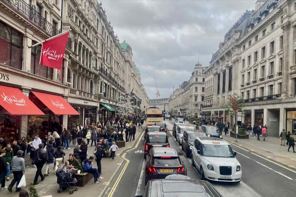 Hamleys toy store in London on Regent Street