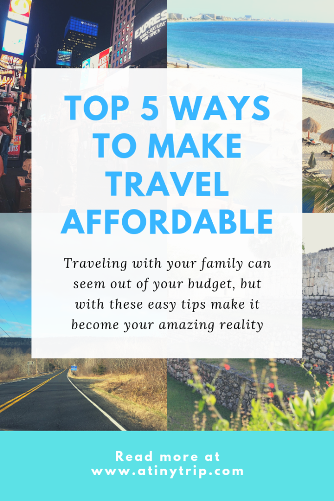top 5 ways to make travel affordable