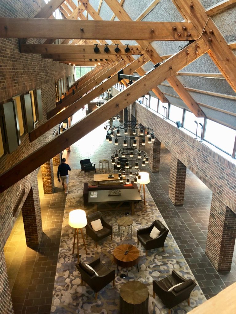 Marriott at Princeton Forrestal lobby from above